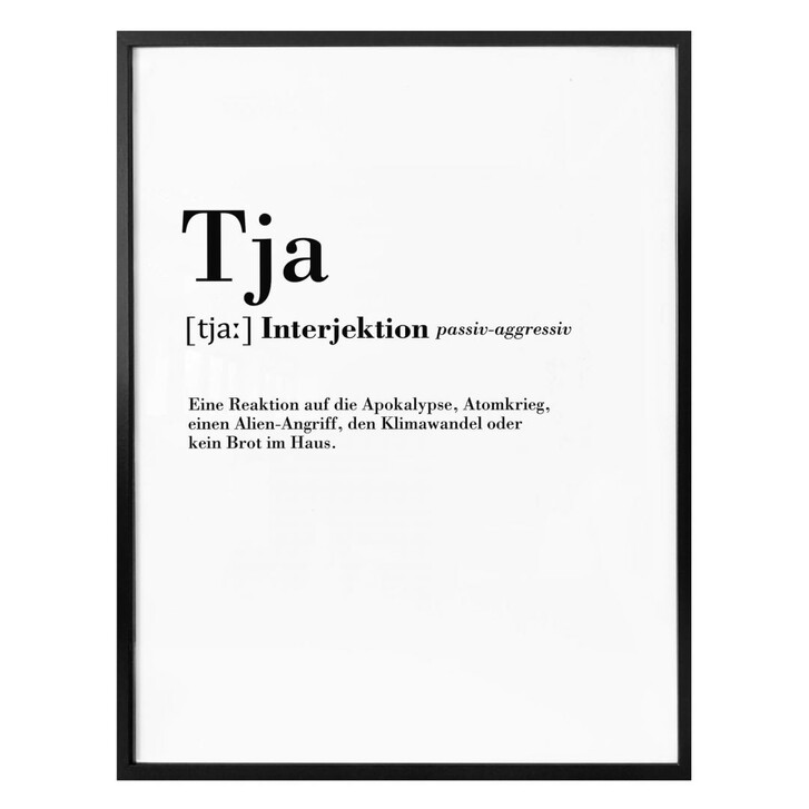 Poster Grammatik Tja - WA287385