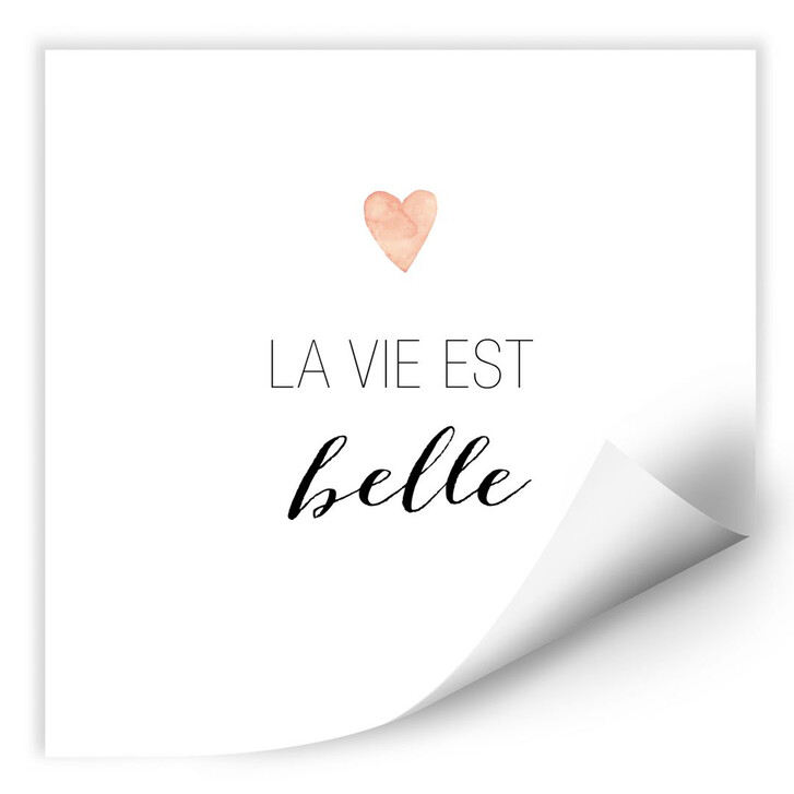 Wallprint Confetti & Cream - La vie est belle - WA250219