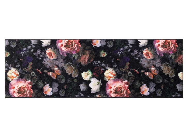 Wash&Dry Decor Fussmatte Night Roses | Rechteckig | 60x180cm - TS468414