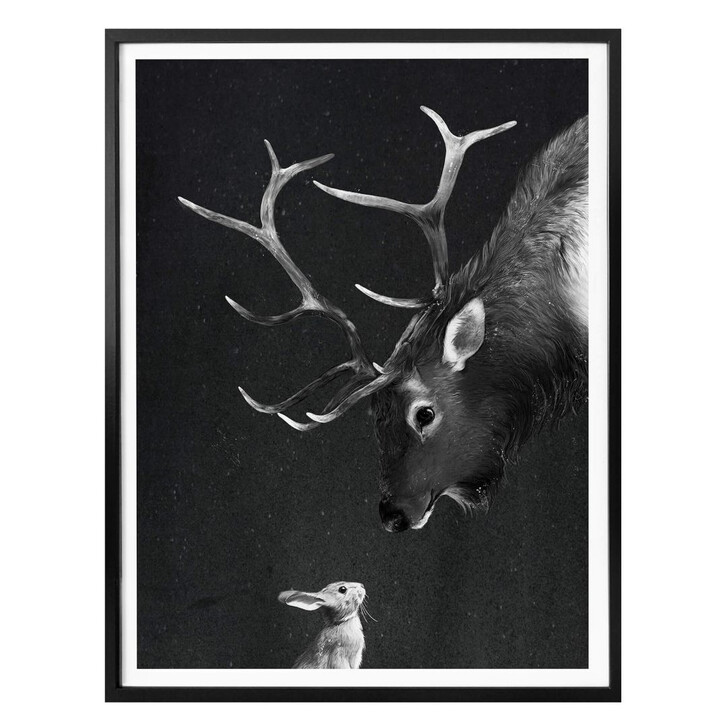 Poster Graves - Deer and Rabbit - WA280503
