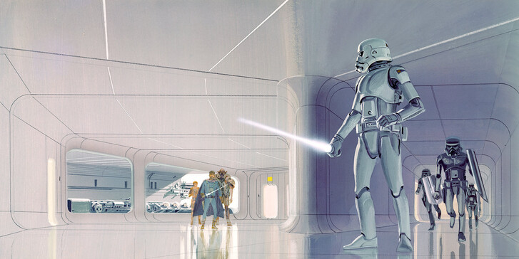 Digitaldrucktapete Star Wars Classic RMQ Stormtrooper Hallway - KODX10-064