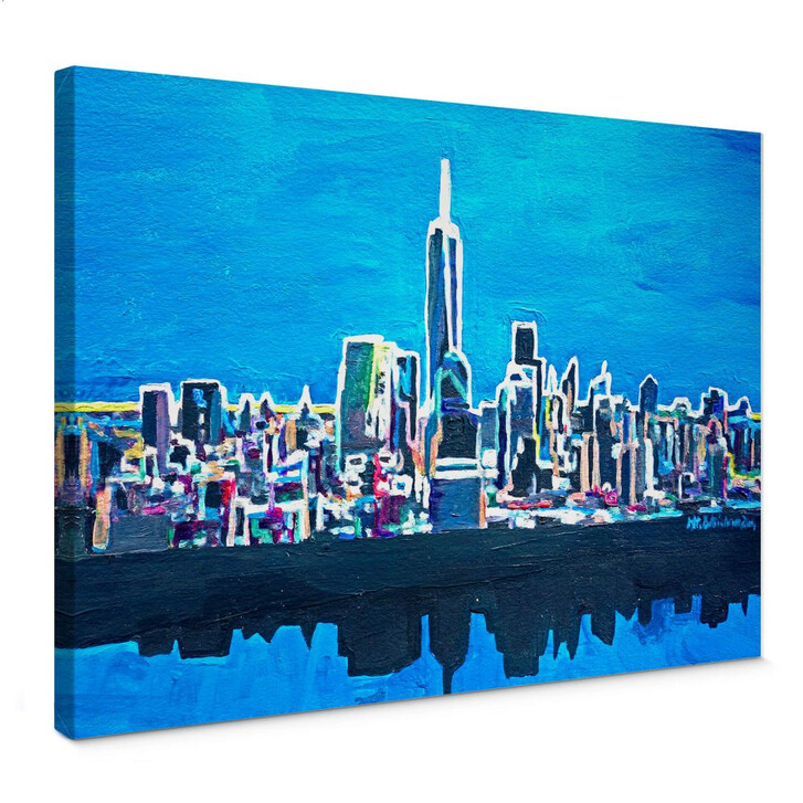 Leinwandbild Bleichner - New York City im Neonschimmer - WA136739