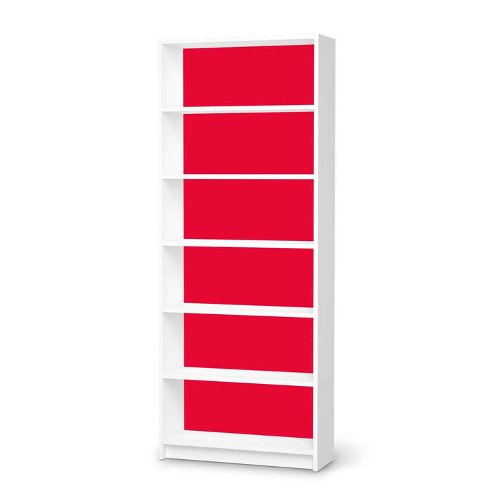 Klebefolie IKEA Billy Regal 6 Fächer - Rot Light - CR111055