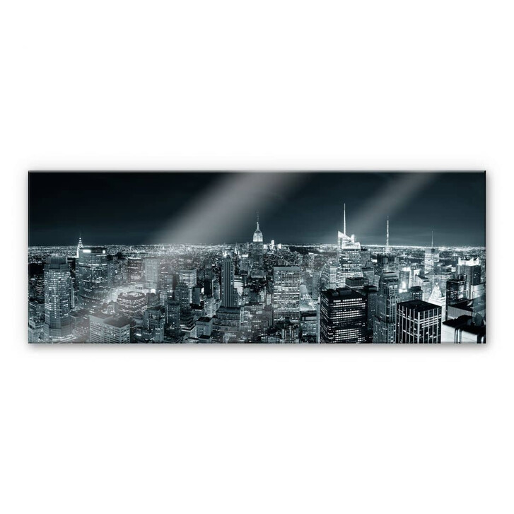 Acrylglasbild New York at Night 2 - Panorama - WA110053