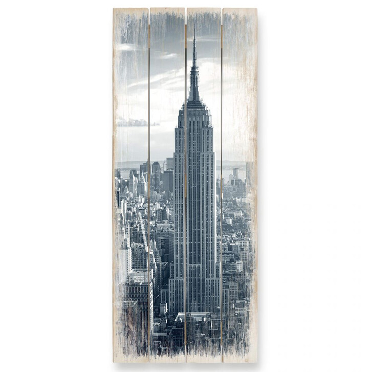Holzbild The Empire State Building - Panorama - WA132605
