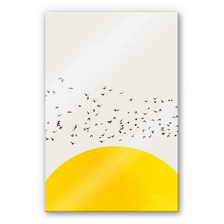 Acrylglasbild Kubistika - Tausende Vögel - WA251815