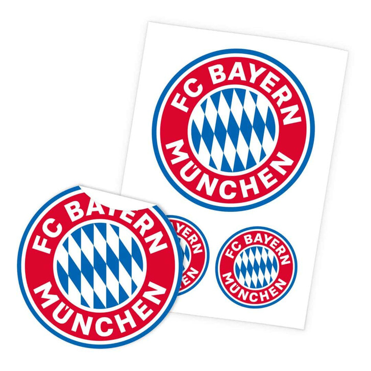 Wandsticker Wandtattoo FC Bayern Logo Set (3-teilig) - 50x70cm - WA350768