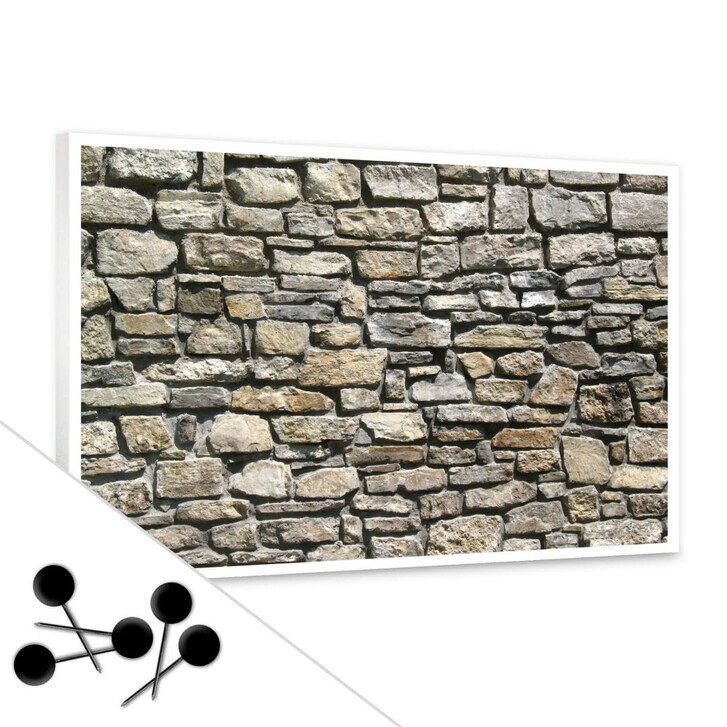 Pinwand Natursteinmauer inkl. 5 Pinnadeln - WA156389