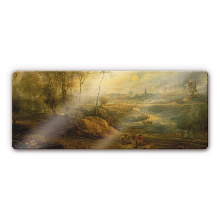 Glasbild Rubens - Landschaft mit Vogelfänger - WA127138