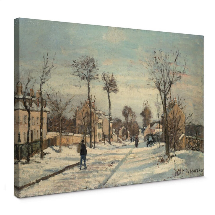 Leinwandbild Pissarro - Strasse von Louveciennes im Schnee - WA144093