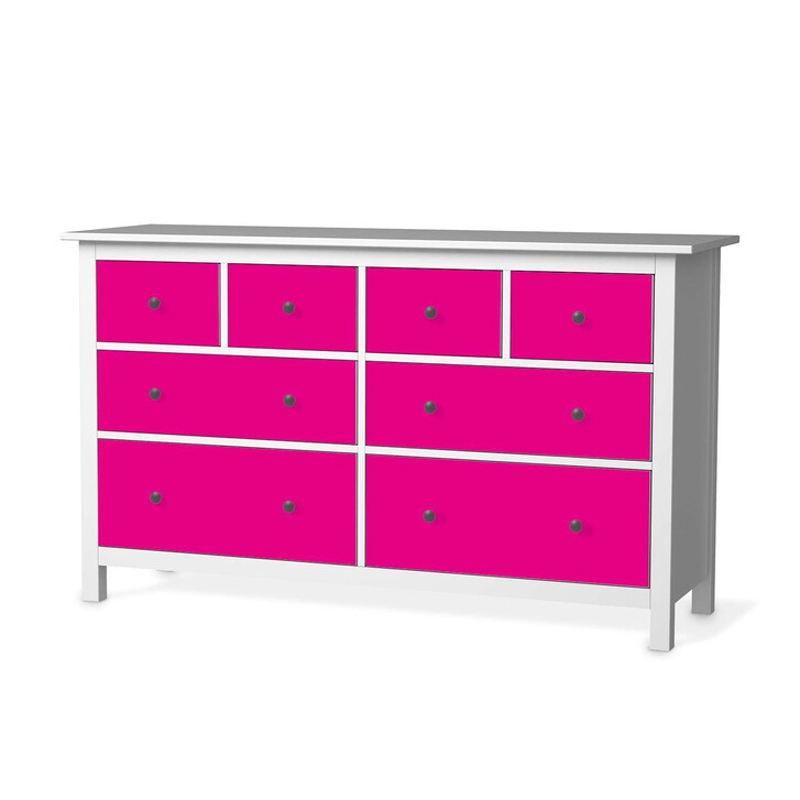 Möbelfolie IKEA Hemnes Kommode 8 Schubladen - Pink Dark - CR114878
