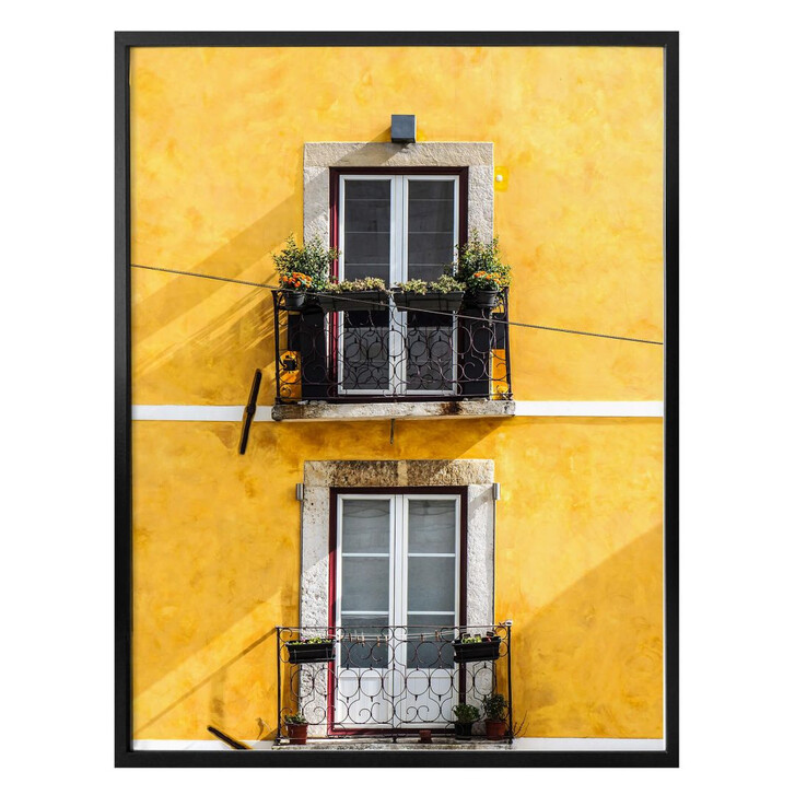 Poster - Die gelbe Hausfassade - WA237279