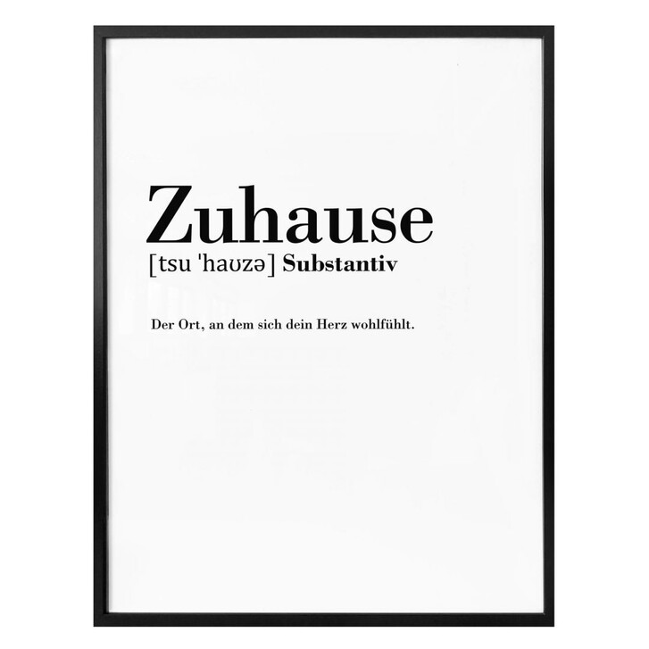 Poster Grammatik - Zuhause - WA287341