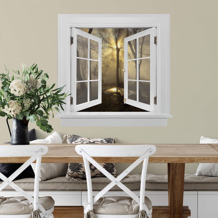 3D Wandtattoo Fenster quadratisch - Cuadrado - Light - WA298389