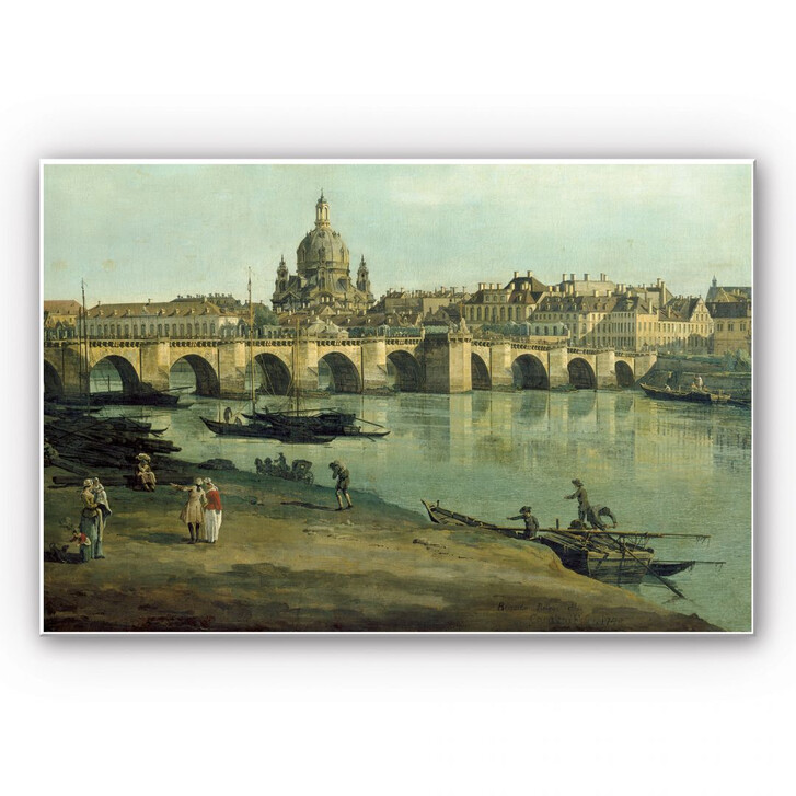 Hartschaumbild Canaletto - Dresden vom rechten Elbufer - WA129715
