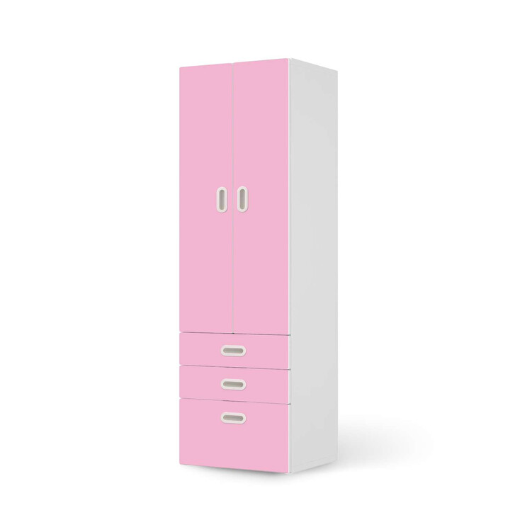 Klebefolie IKEA Stuva / Fritids - 3 Schubladen und 2 grosse Türen - Pink Light - CR111921