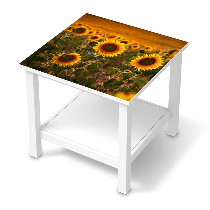 Möbel Klebefolie IKEA Hemnes Tisch 55x55cm - Sunflowers - CR113621