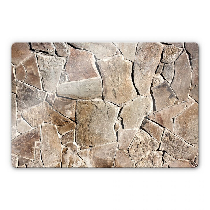 Glasbild Mediterrane Mauer - WA125306