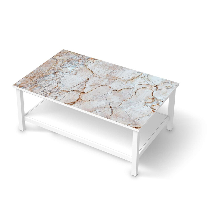 Möbelfolie IKEA Hemnes Tisch 118x75cm - Marmor rosa - CR114981