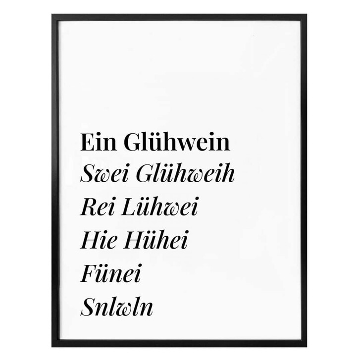 Poster Glühwein - WA323019