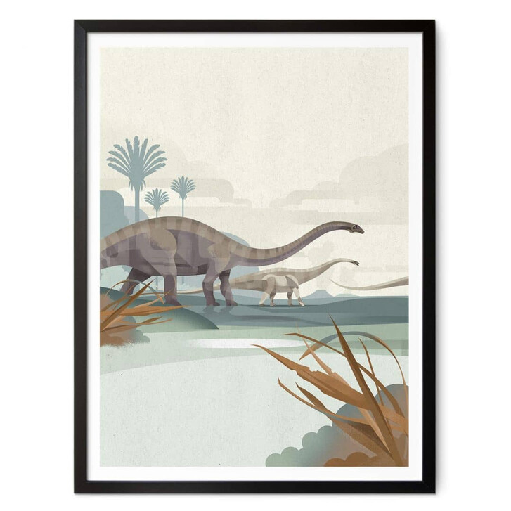 Poster Braun - Diplodocus - WA336979