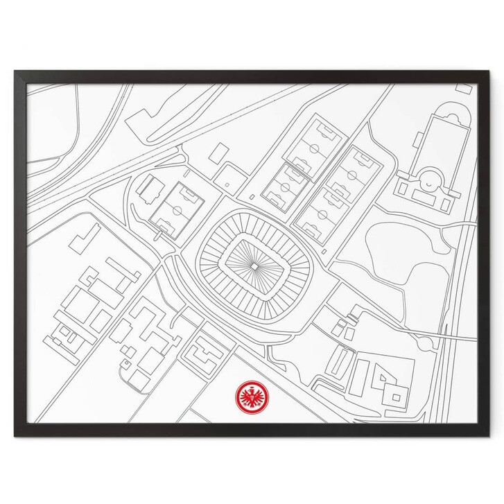 Poster Eintracht Frankfurt - Stadionkarte - WA337203
