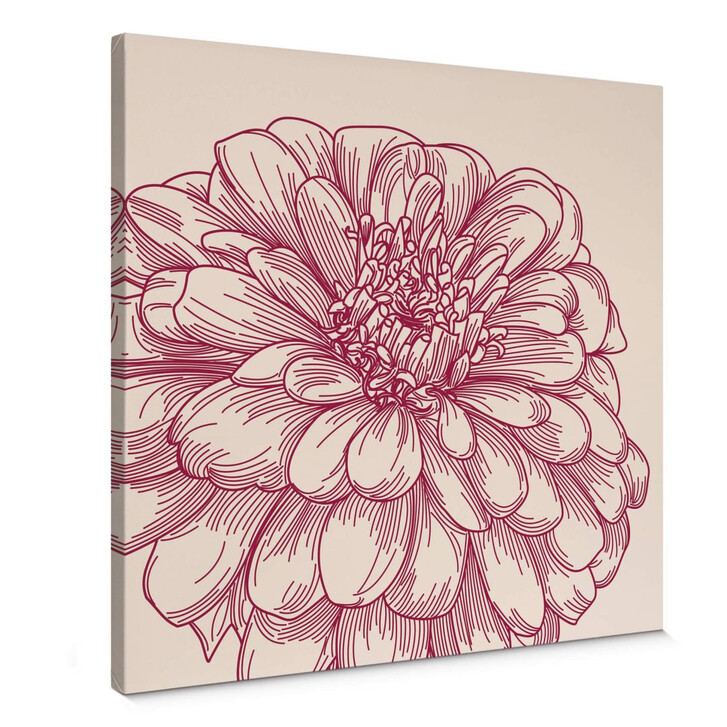 Leinwandbild Blüte Illustration - WA136919