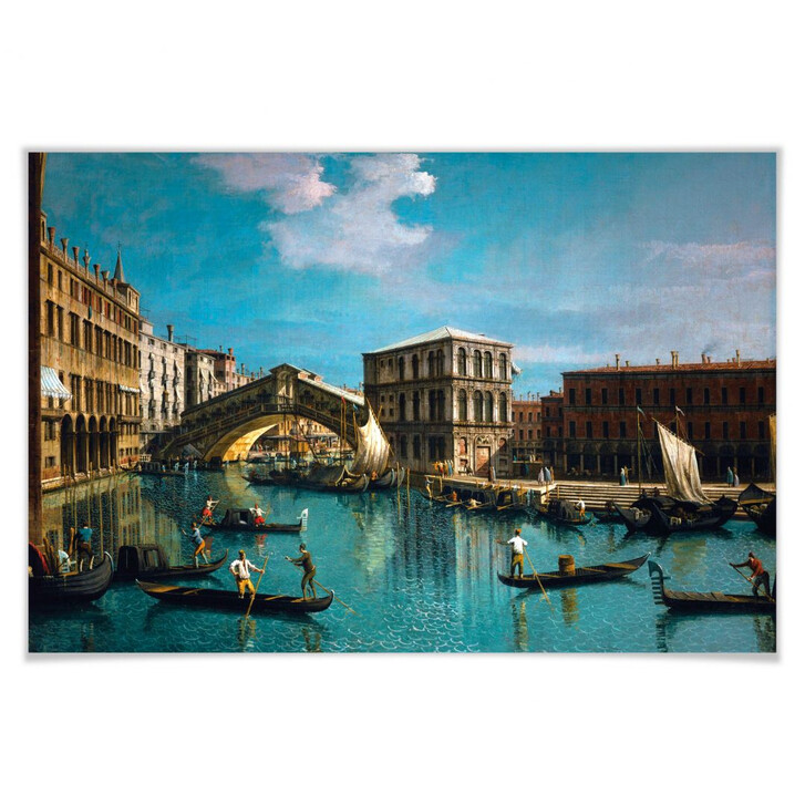 Poster Canaletto - Die Rialtobrücke in Venedig - WA158799