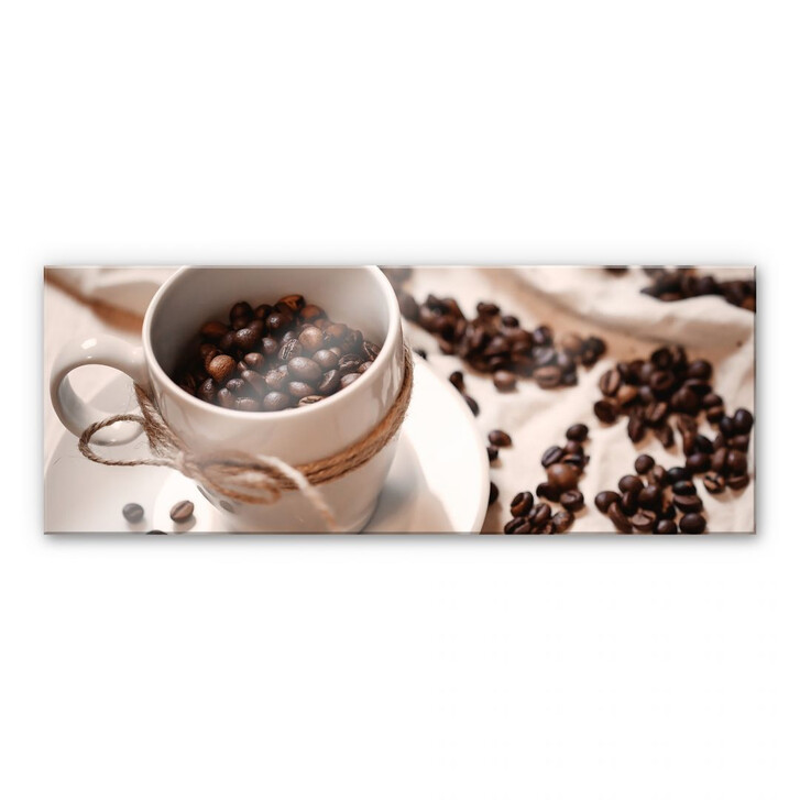 Acrylglasbild Kaffee Zauber - Panorama - WA108956