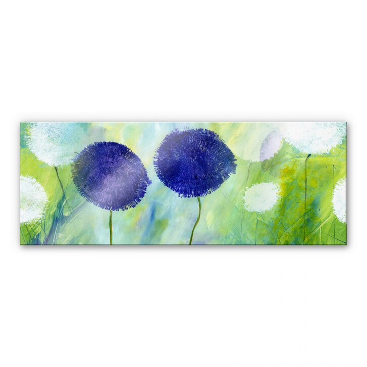 Acrylglasbild Niksic - Allium Purpur - Panorama - WA110065