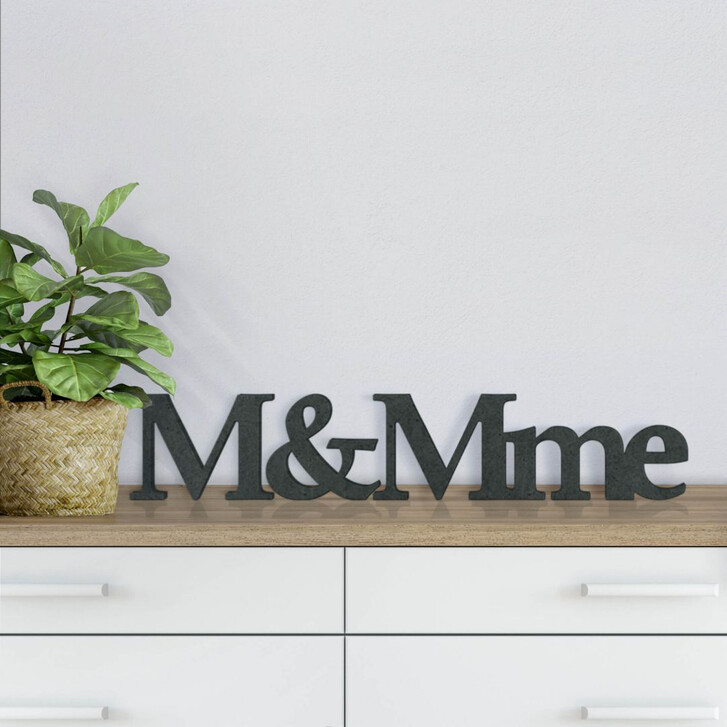MDF-Holzbuchstaben M&Mme - WA148639