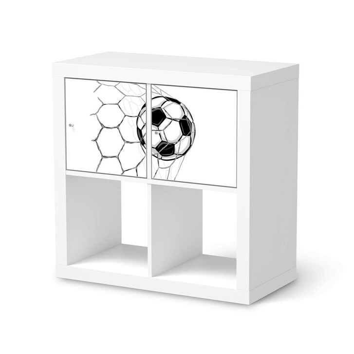 Möbelfolie IKEA Kallax Regal 2 Türen (quer) - Eingenetzt - CR115456