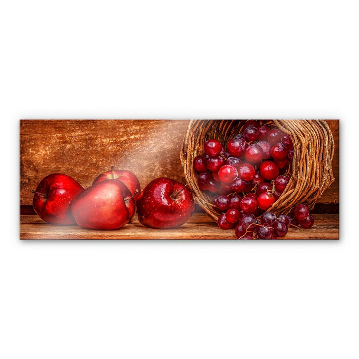 Acrylglasbild Perfoncio - Rote Früchte - Panorama - WA110524