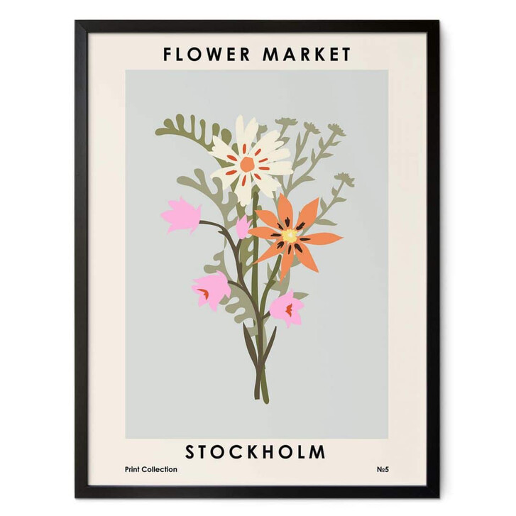 Poster Anastasiya - Flower Market - Stockholm - WA342040