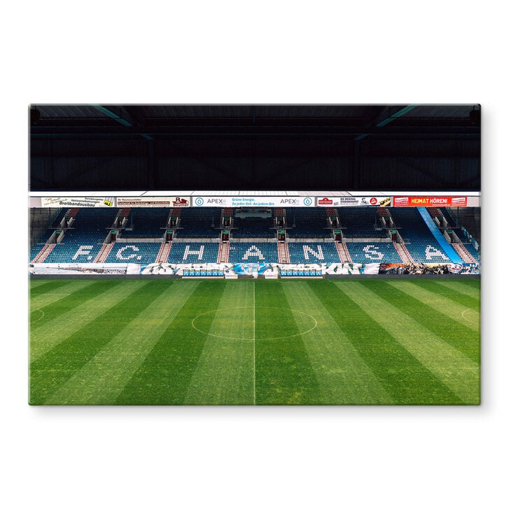 Glasbild FC Hansa Rostock Stadion Tribüne - 60x40cm - WA352810