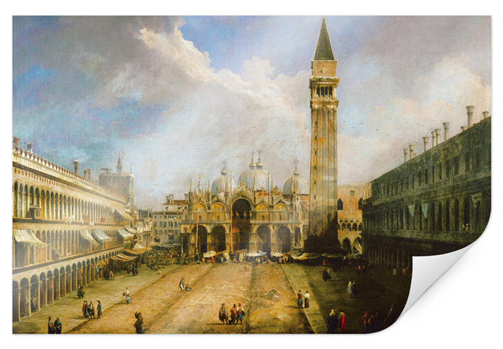 Poster Canaletto - Die Piazza San Marco - WA158794