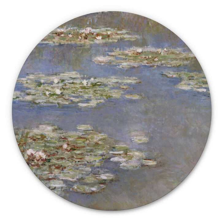 Alu-Dibond Monet - Seerosen 1905 - Rund - WA325648