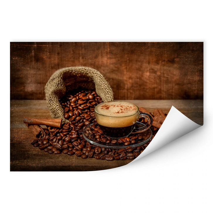 Wallprint Perfoncio - Kaffee rustikal - WA188102