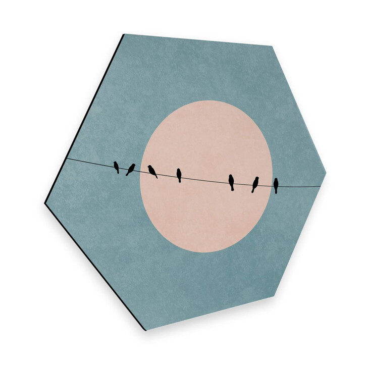 Hexagon - Alu-Dibond - Kubistika - Die Schönheit der Stille - WA253055