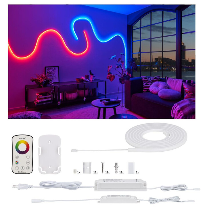 LED Strip Set Flow in Weiss RGB 3000mm - CL120342