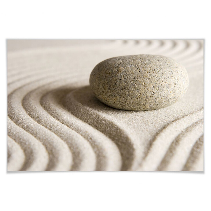 Poster Stone in Sand 1 - WA167087