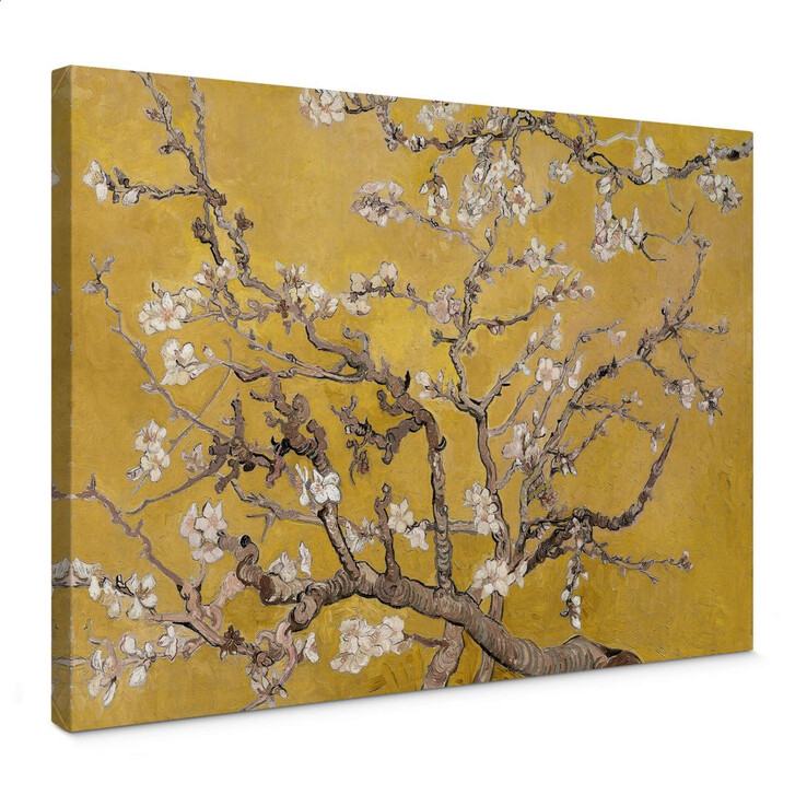 Leinwandbild van Gogh - Mandelblüte Ocker - WA300472