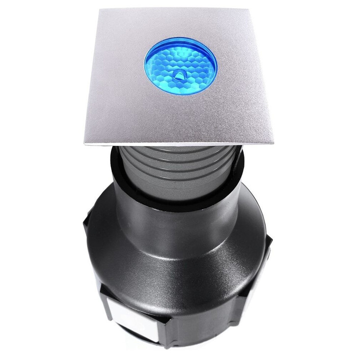 LED Bodeneinbauleuchte Easy Square II RGB in Silber und Transparent x3.5W IP67 - CL102982