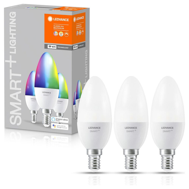 SMART& LED Leuchtmittel E14 B38 5W 470lm RGBW 3er Set - CL128144
