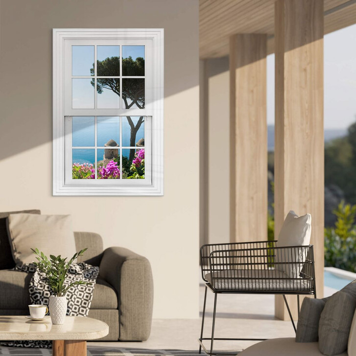 Acrylglasbild 3D Fenster - Blick auf die Amalfiküste - WA351350