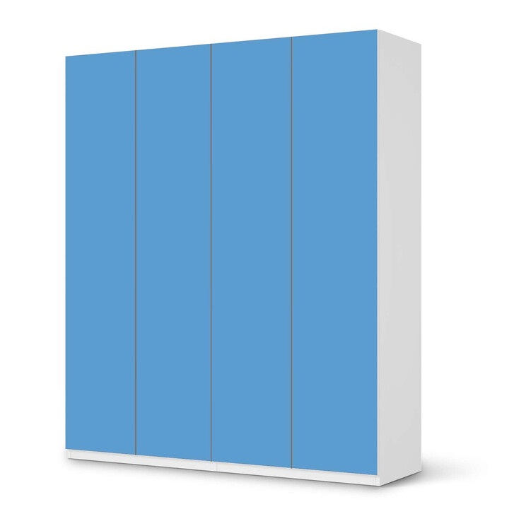 Möbelfolie IKEA Pax Schrank 236cm Höhe - 4 Türen - Blau Light - CR116857