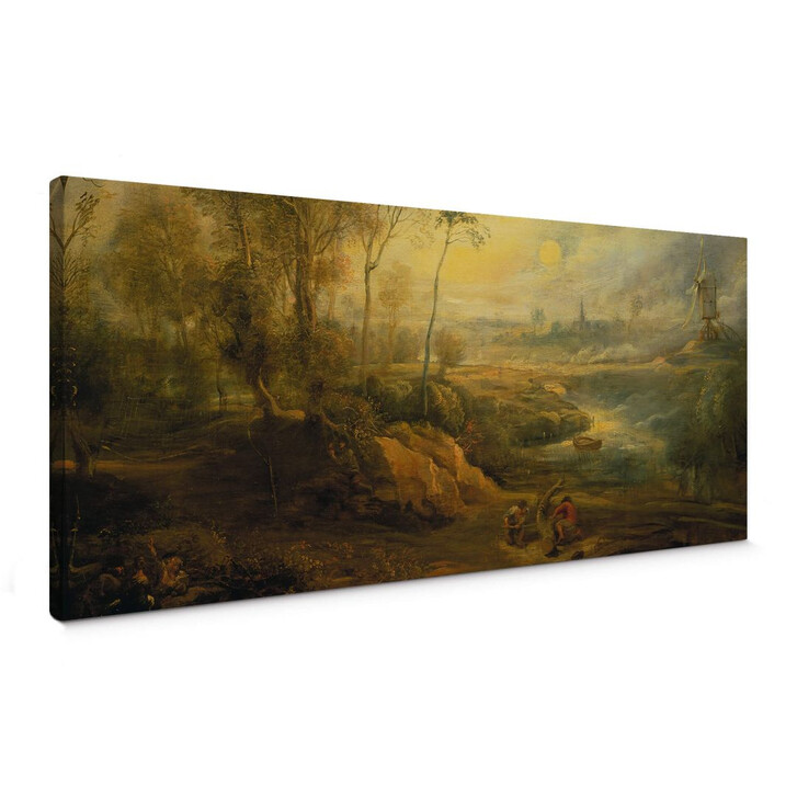Leinwandbild Rubens - Landschaft mit Vogelfänger - WA144469