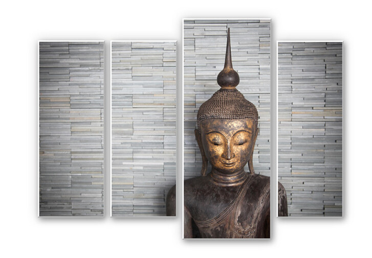 Hartschaumbild Wandbilder - Thailand Buddha (4-teilig) - WA131174