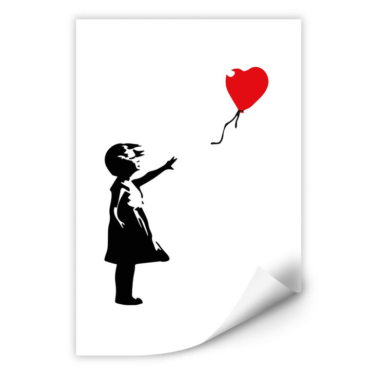 Wallprint Banksy - Girl with the red balloon - WA297056