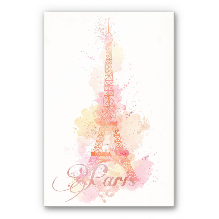 Acrylglasbild La Tour Eiffel Aquarelle - WA109337